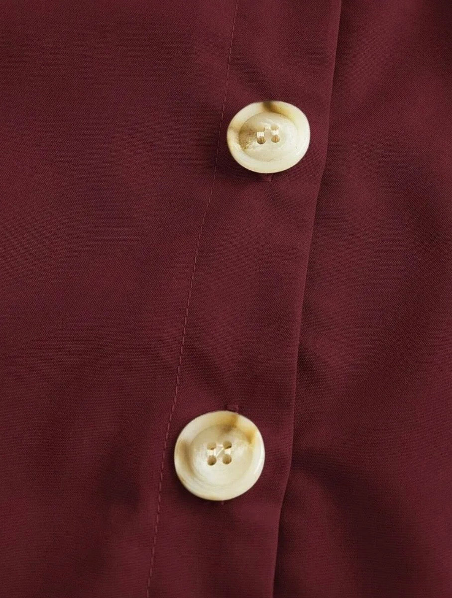 Button A-Line Dress