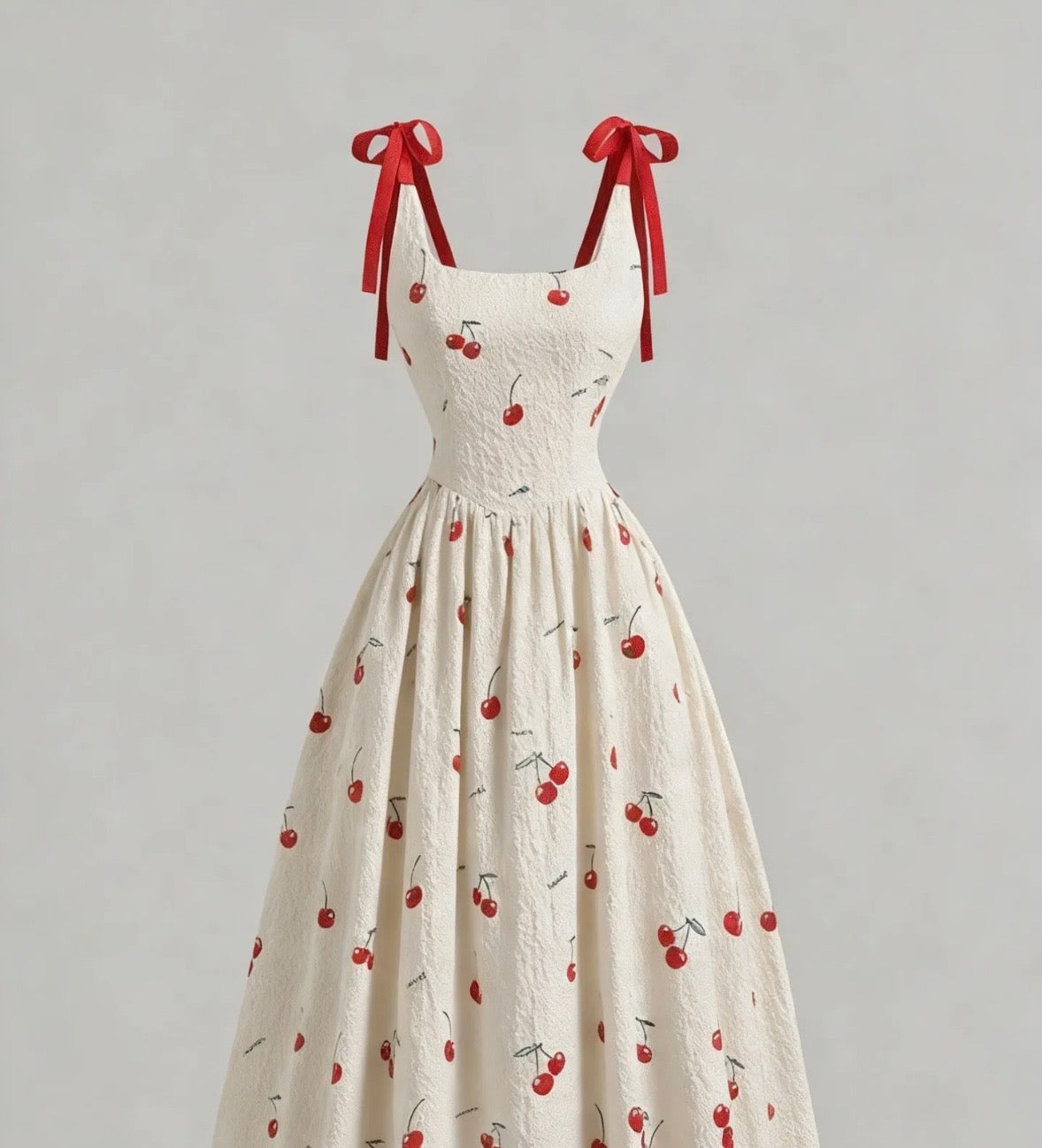 New Cherry Blossom Print Long Dress