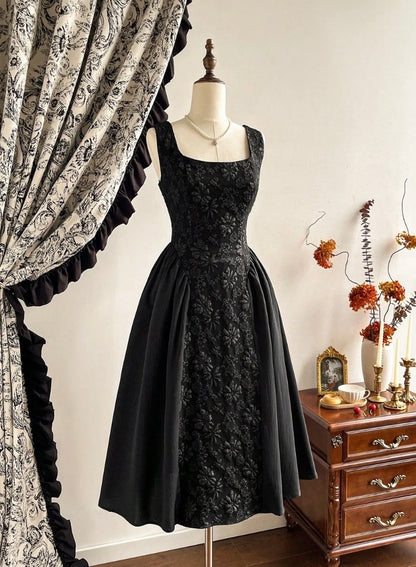 Vintamour Jacquard Midi Dress