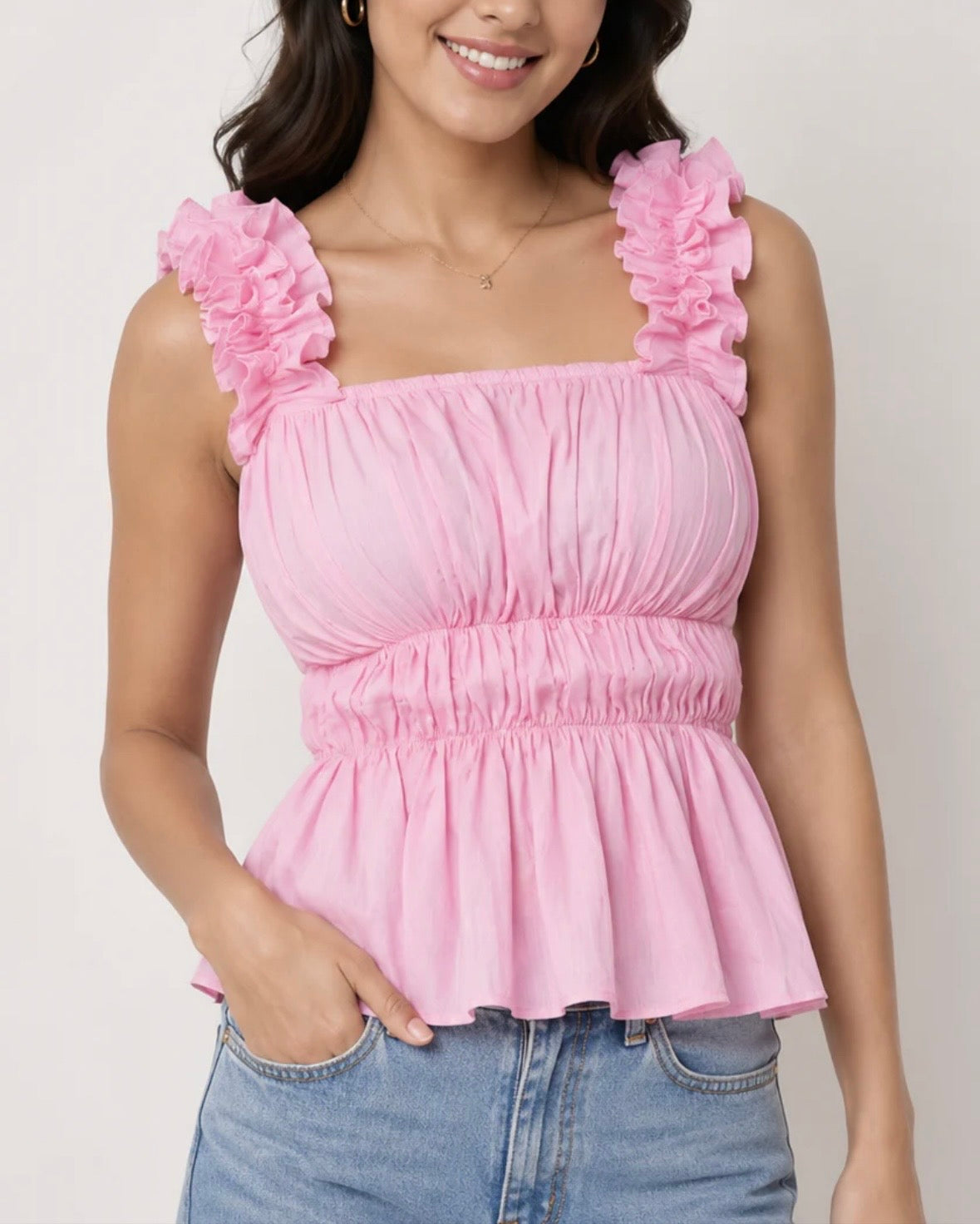 Blush Wave Top