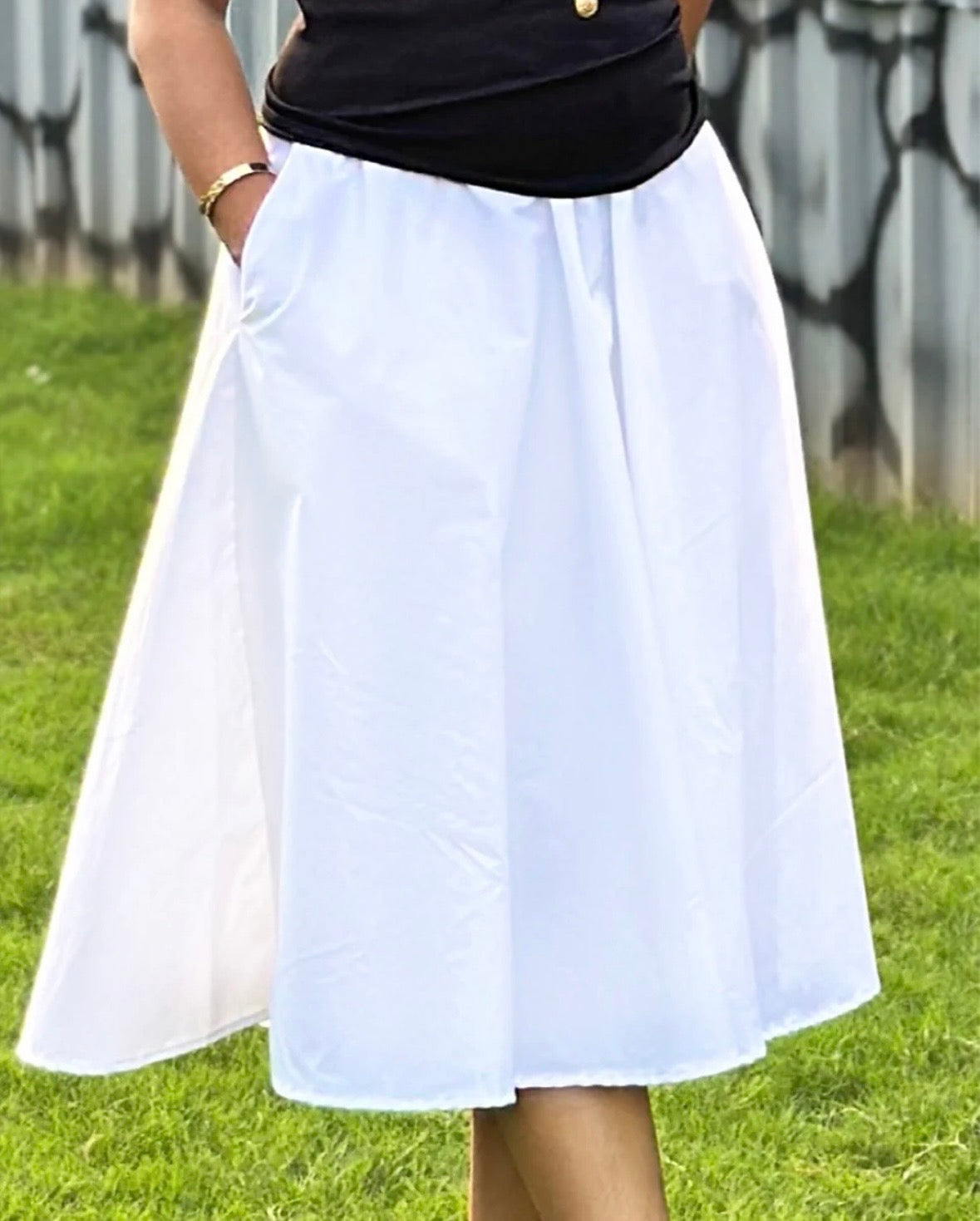 Cotton Classic White Skirt