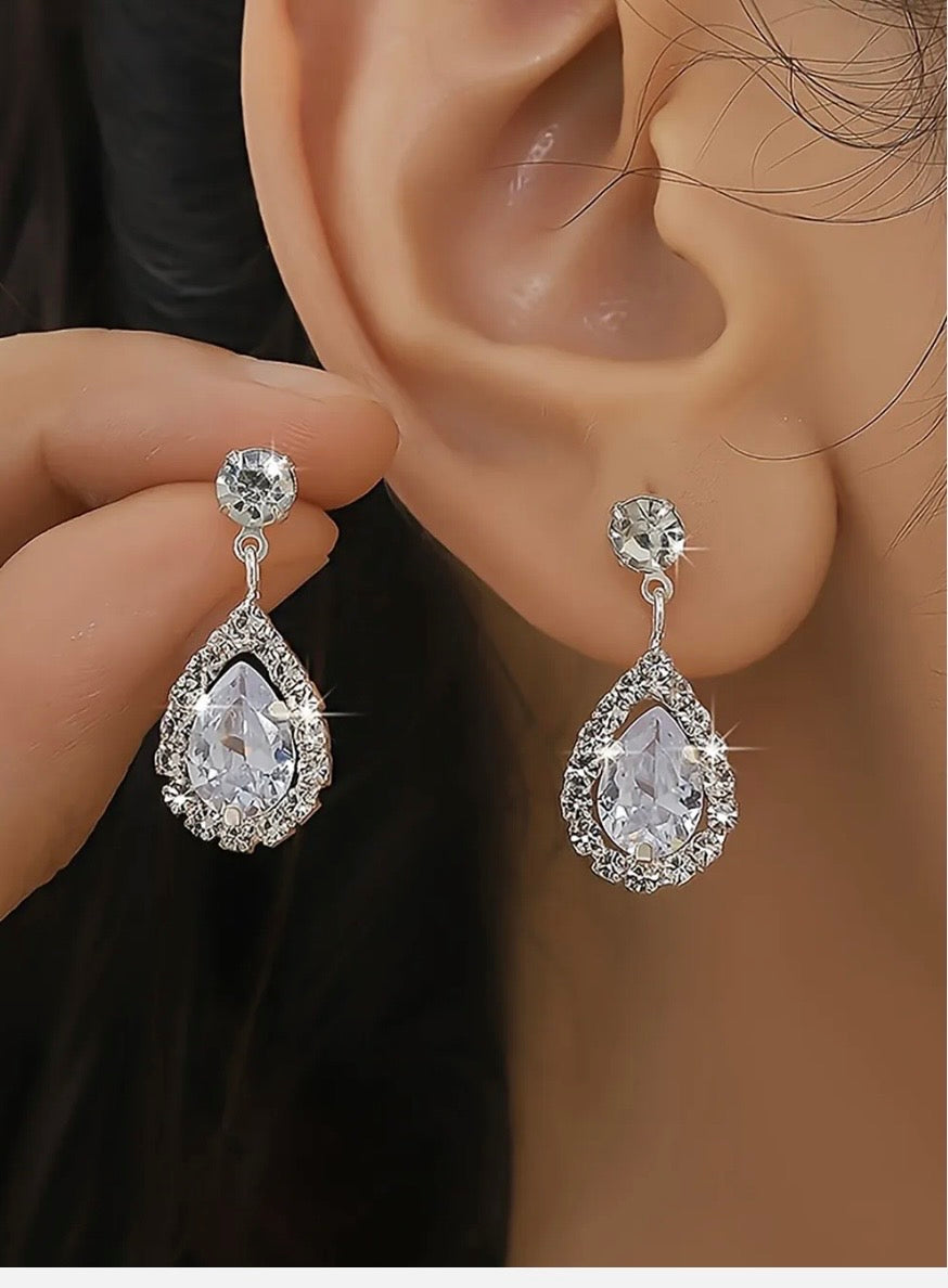 Rhinestone Artificial  Jewellery -Dangle