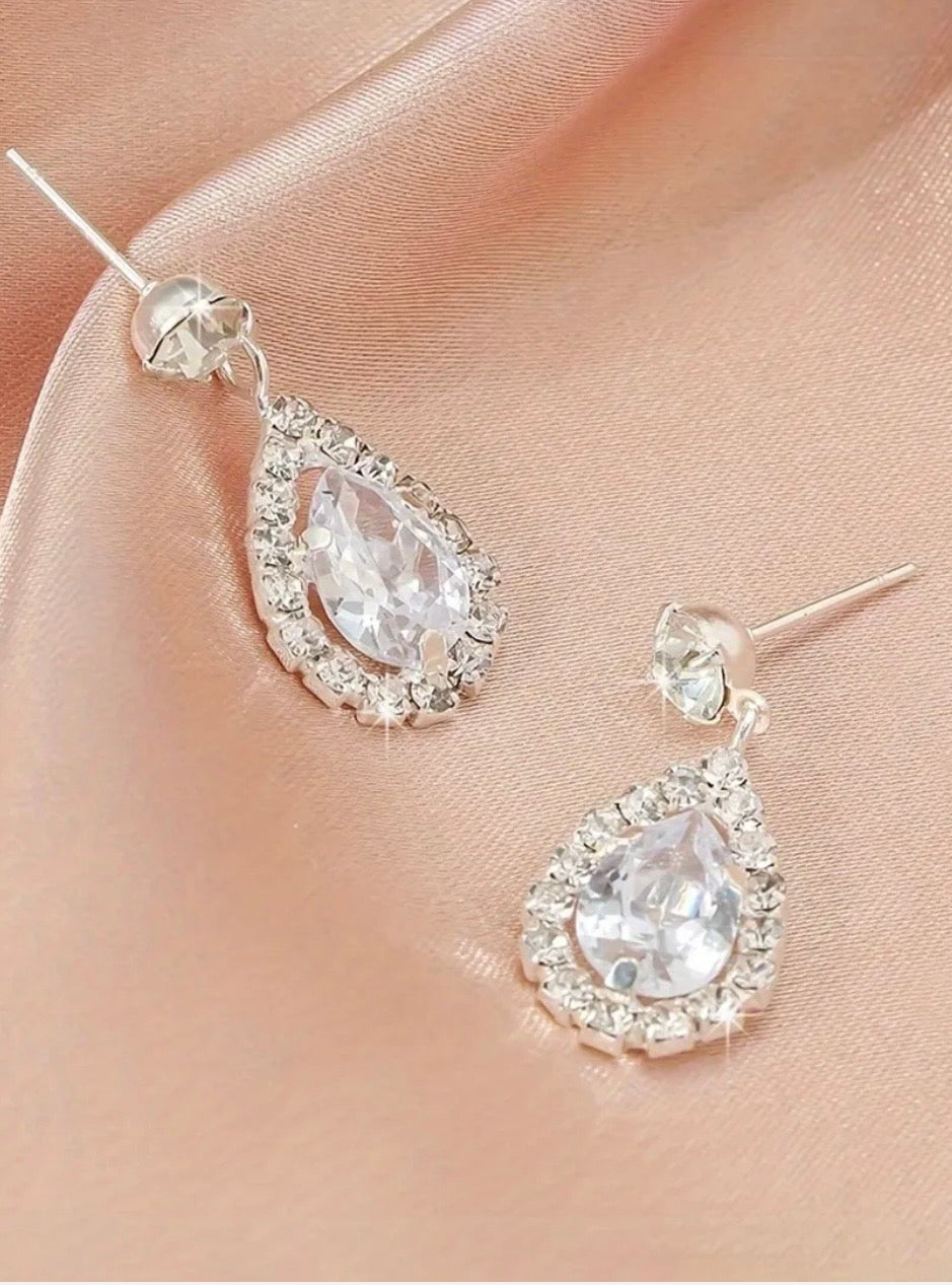 Rhinestone Artificial  Jewellery -Dangle