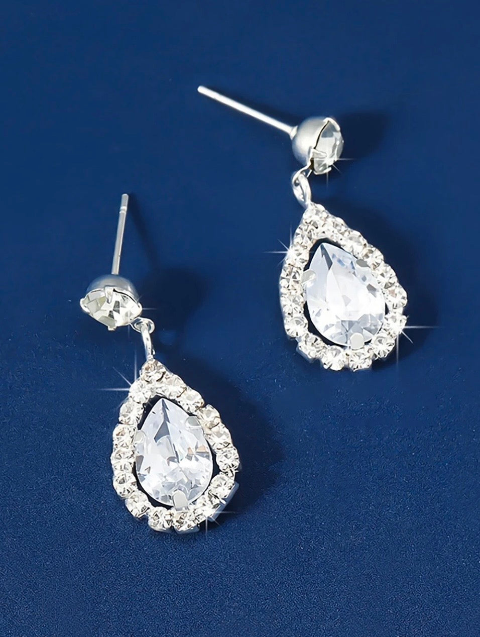 Rhinestone Artificial  Jewellery -Dangle