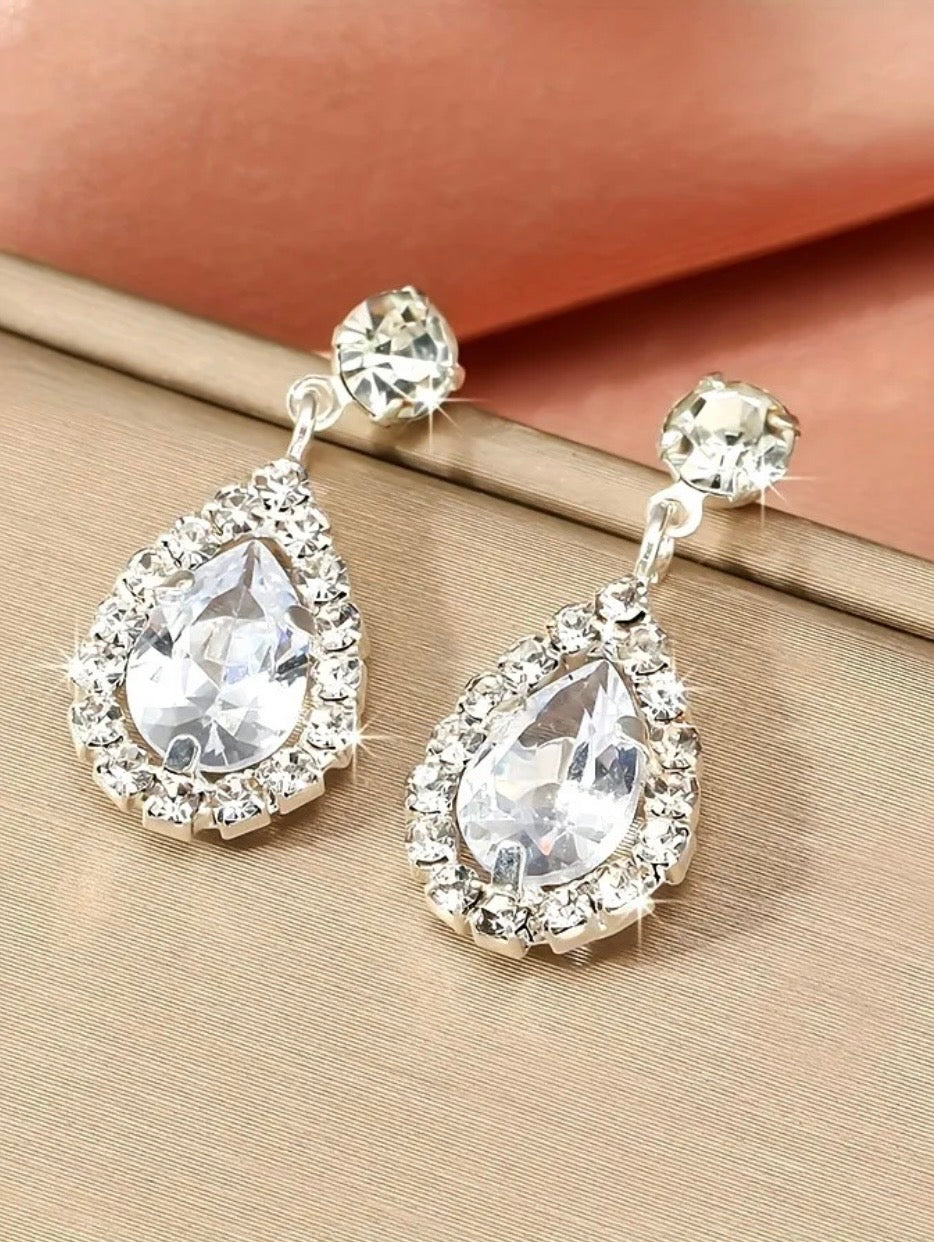 Rhinestone Artificial  Jewellery -Dangle