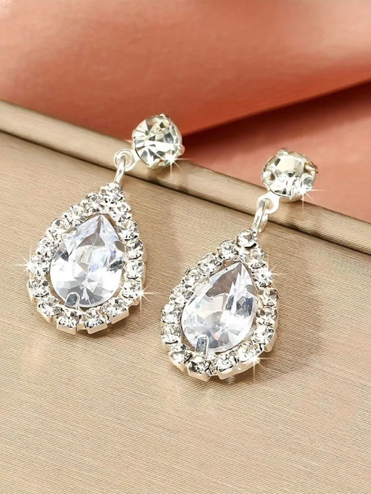 Rhinestone Artificial  Jewellery -Dangle