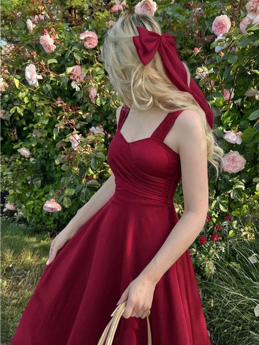 Burgundy Swing Dress