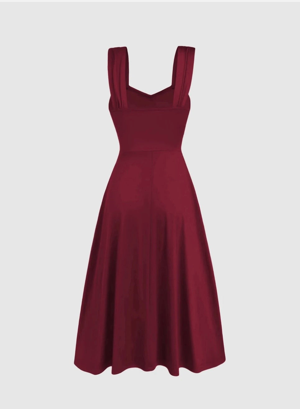Burgundy Swing Dress