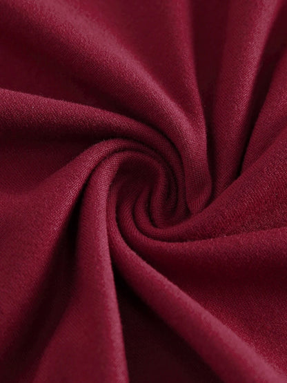 Burgundy Swing Dress
