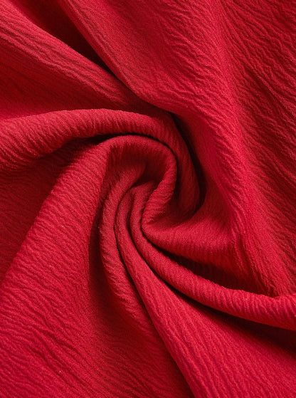 Red Fit-and-Flare Mini Dress