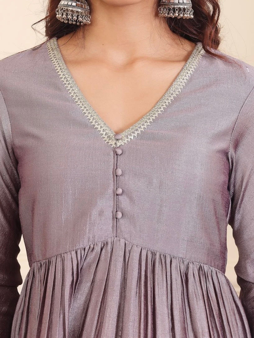 Peplum Kurta Sharara Set