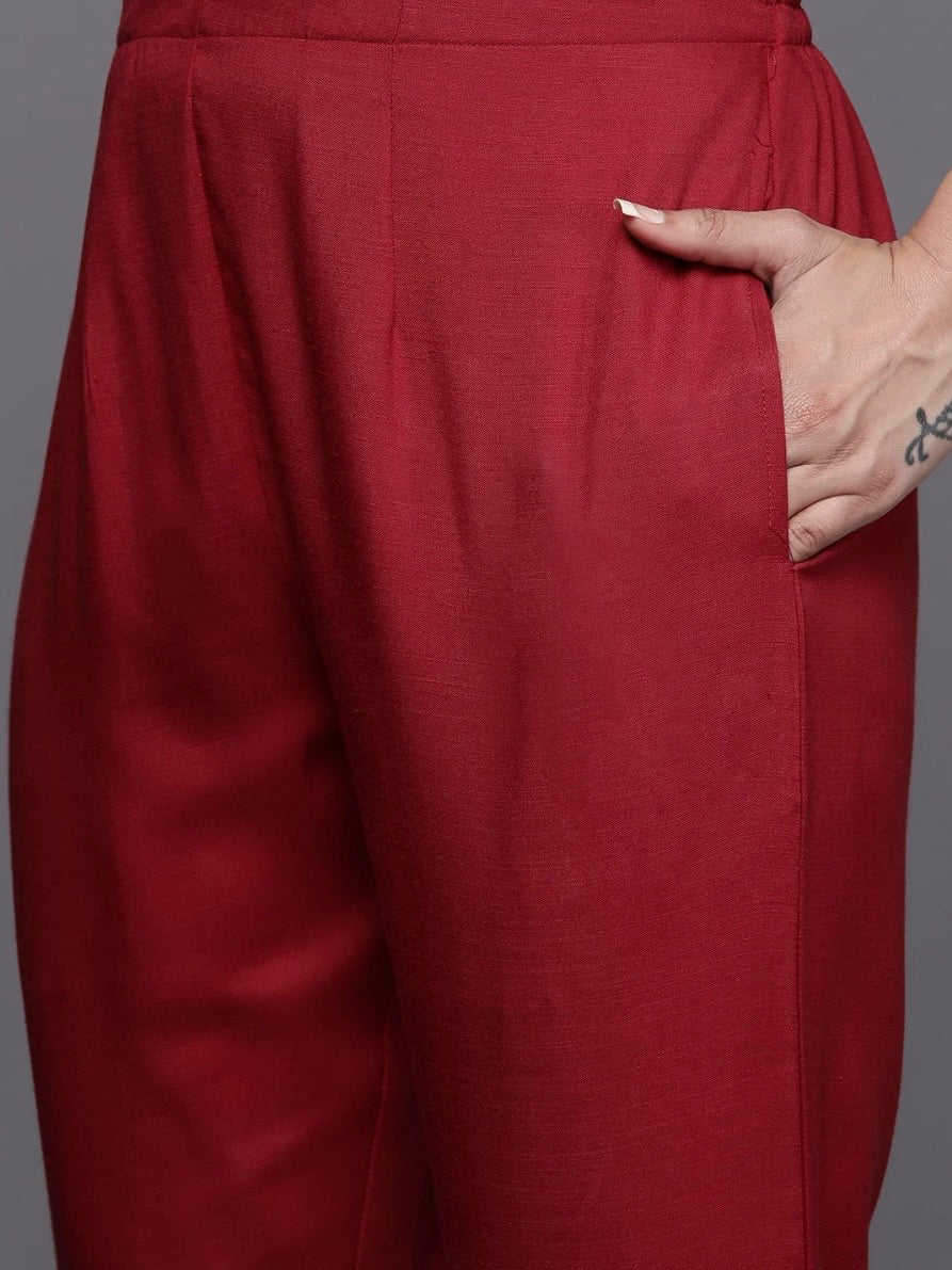 Libas Off-White Yoke Dress