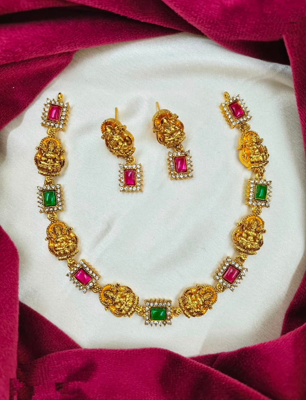 Lakshmi Temple Design Jewelry