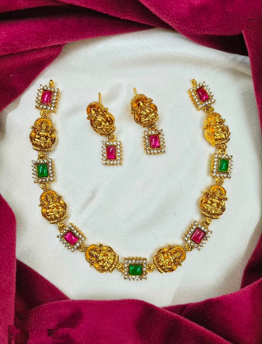 Lakshmi Temple Design Jewelry